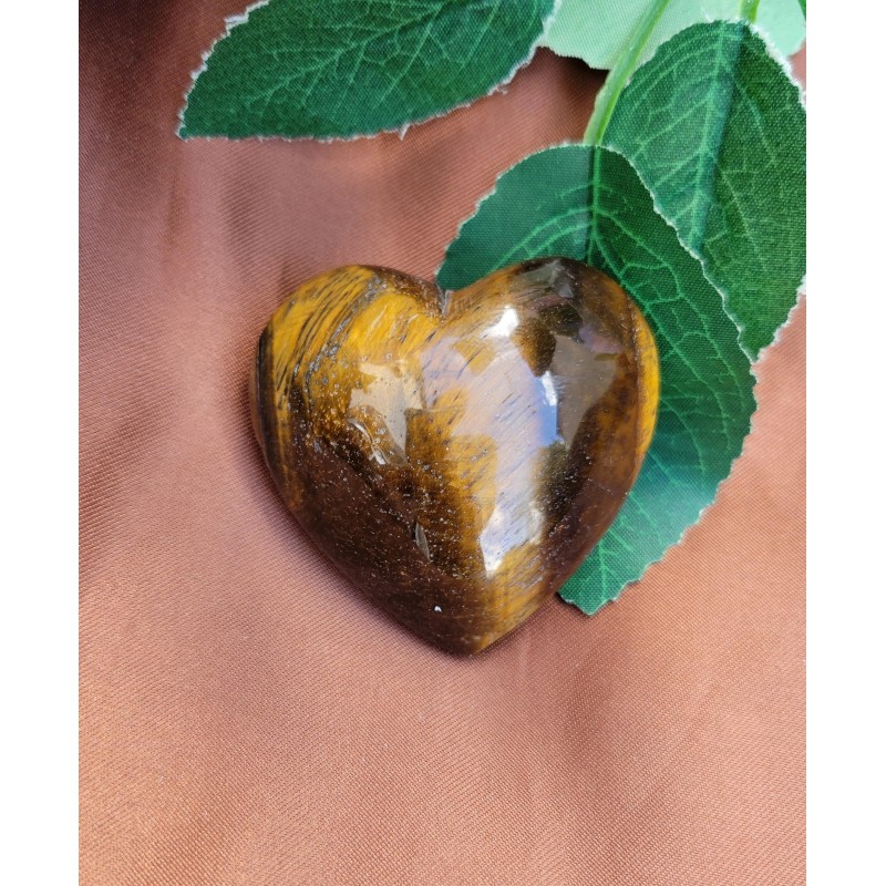 Coeur en Oeil de Tigre 71grs 47mm