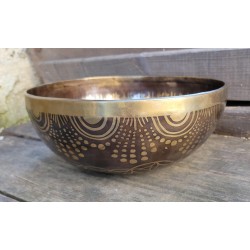 Bol chantant Tibétain 7 métaux 2090grs