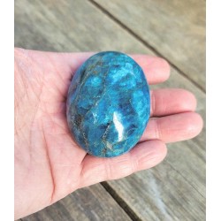 Galet en Apatite bleue 180grs 64mm