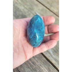 Galet en Apatite bleue 180grs 64mm