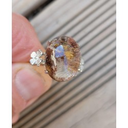 Bague en Lodolite - Quartz jardin