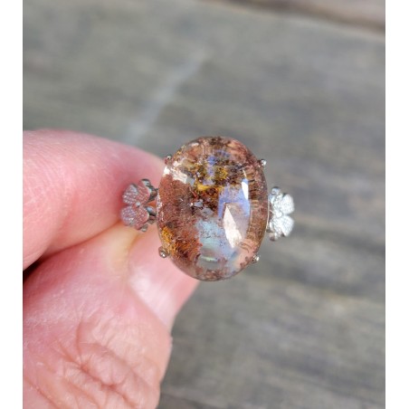 Bague en Lodolite - Quartz jardin