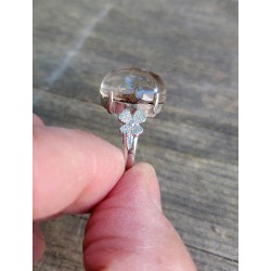 Bague en Lodolite - Quartz jardin