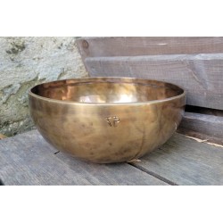 Bol chantant tibétain 7 métaux 1720grs Guru Full moon