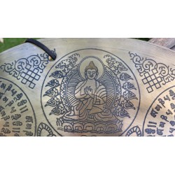 Gong Tibétain 7 métaux  2510grs 52.5cm