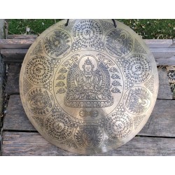 Gong Tibétain 7 métaux  2510grs 52.5cm
