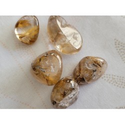 Galet Quartz rutile doré 16grs
