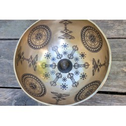 Bol Tibétain 7 métaux 1200grs Lingam gravé