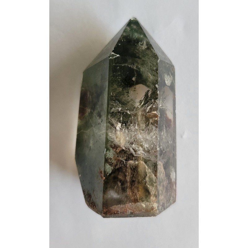 Pointe en Lodolite ou Quartz Chamane 47grs