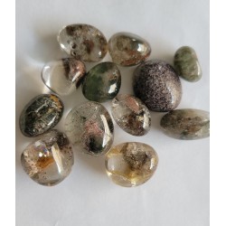 50grs de Galets en Quartz Chamane Lodolite
