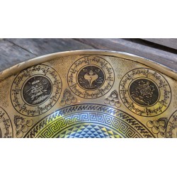 Bol Tibétain 7 métaux 1527grs Lingam gravé