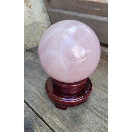 Sphère en Quartz rose 2590grs 12.4cm