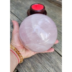 Sphère en Quartz rose 2590grs 12.4cm