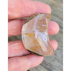 Lune en Lodolite ou Quartz Chamane (Garden) 51mm 58grs