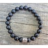 Bracelet en Shungite noire 8mm Femme