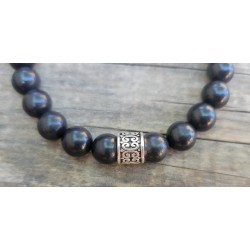 Bracelet en Shungite noire 8mm Femme
