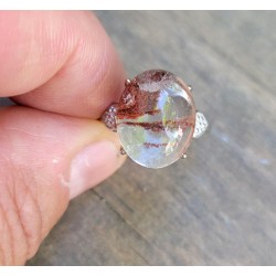 Bague en Lodolite - Quartz jardin