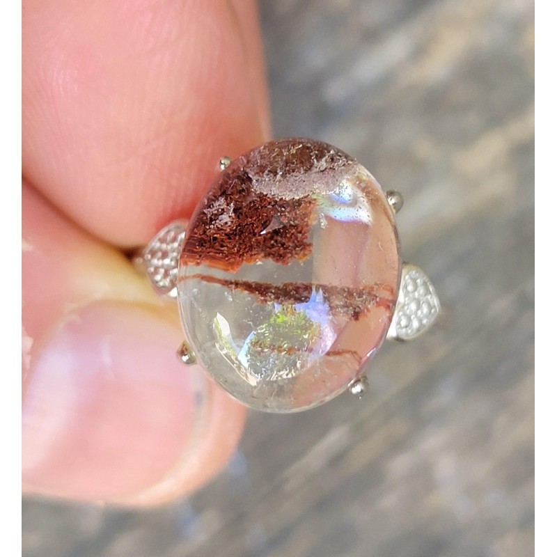 Bague en Lodolite - Quartz jardin
