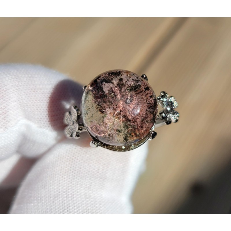 Bague en Lodolite - Quartz jardin
