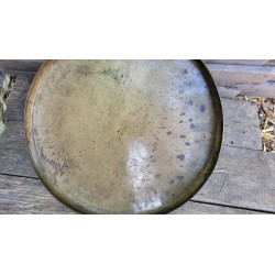 Gong Antique Indien 7 métaux 43cm 2430grs