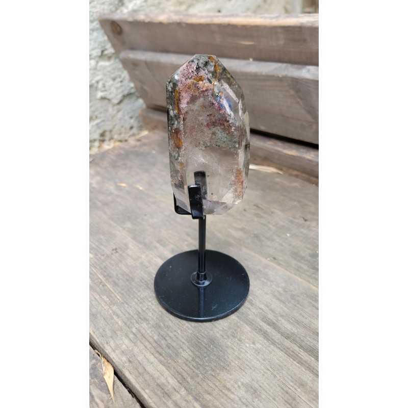Pointe en Lodolite ou Quartz Chamane (Garden) 10cm 345grs