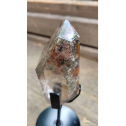 Pointe en Lodolite ou Quartz Chamane (Garden) 10cm 345grs