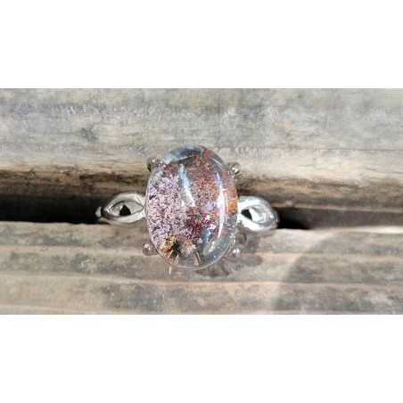 Bague en Lodolite - Quartz jardin