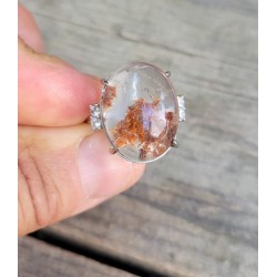 Bague en Lodolite - Quartz jardin