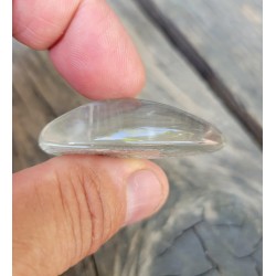 Pendentif goutte en Lodolite ou Quartz jardin