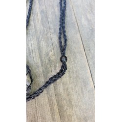 Pendentif goutte en Lodolite ou Quartz jardin