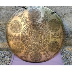 Gong Tibétain 7 métaux 2265grs 46.2cm
