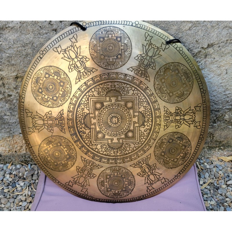 Gong Tibétain 7 métaux 2265grs 46.2cm
