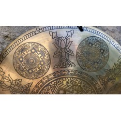 Gong Tibétain 7 métaux 2265grs 46.2cm