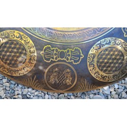 Gong Tibétain 7 métaux 2350grs 46.2cm