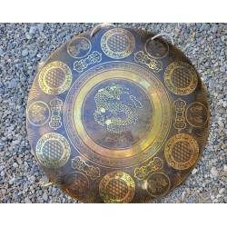 Gong Tibétain 7 métaux 2350grs 46.2cm