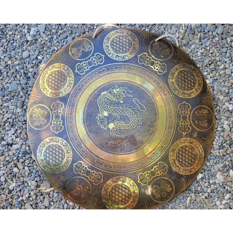Gong Tibétain 7 métaux 2350grs 46.2cm