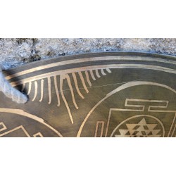 Gong Tibétain 7 métaux  4270grs 57.2cm