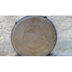 Gong Antique Indien 7 métaux 36.2cm 1025grs