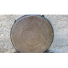 Gong Antique Indien 7 métaux 36.2cm 1025grs