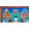 Thangka tibétain Bouddha Vairocana 126x68cm Tangka