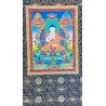 Thangka tibétain Bouddha Vairocana 126x68cm Tangka