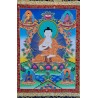 Thangka tibétain Bouddha Vairocana 126x68cm Tangka