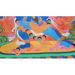 Thangka Bouddha Vajrakilaya  Tangka 132x75cm