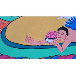 Thangka Bouddha Vajrakilaya  Tangka 132x75cm