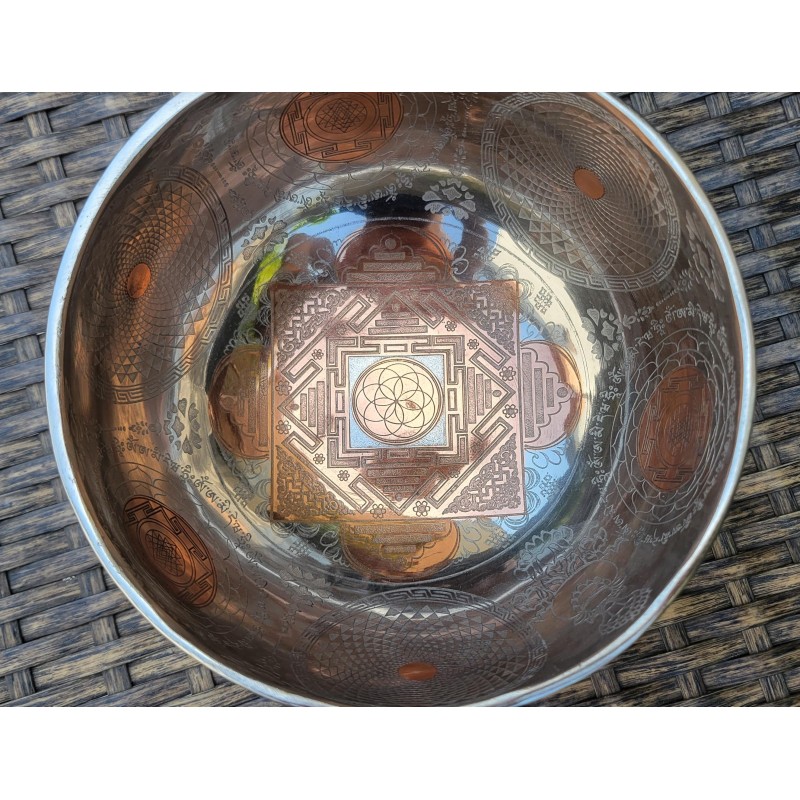 Bol chantant Tibétain 7 métaux 668grs