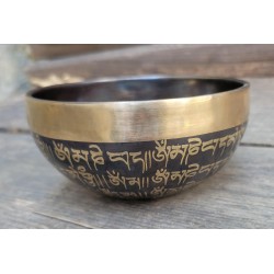 Bol chantant Tibétain 7 métaux 298grs