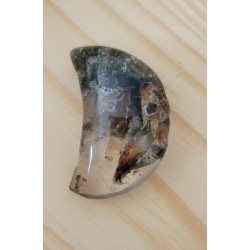 Lune en Lodolite ou Quartz Chaman (Garden) 52mm 40grs
