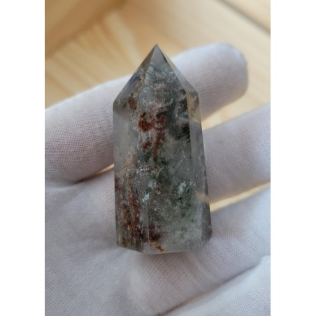 Pointe en Lodolite ou Quartz Jardin (Garden) 53mm 42grs
