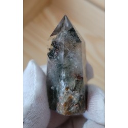 Pointe en Lodolite ou Quartz Jardin (Garden) 53mm 42grs