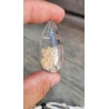 Pendentif goutte en Lodolite ou Quartz jardin